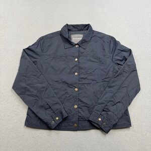 Jacob Annexe Jacket Women's Large Navy Pearl Snap Western Classic Lightweight